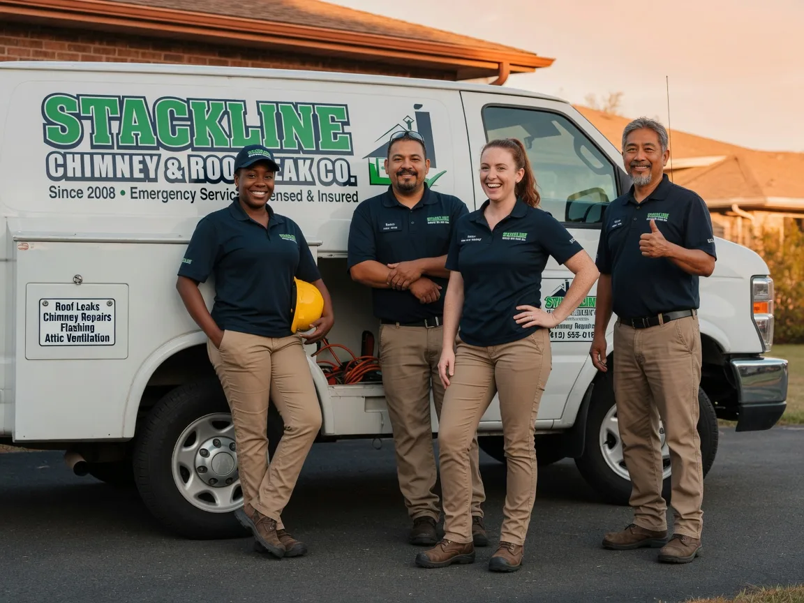 Chimney flashing repair company in Tyrone, OK